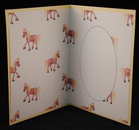 Horse Dark Brown Insert by Yvonne Middleton