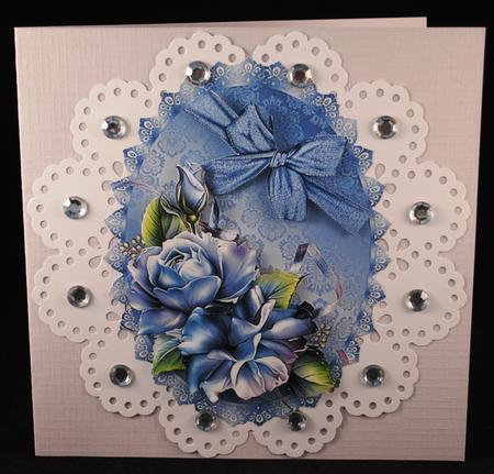 Beautiful Pale Blue Rose Topper by Yvonne Middleton