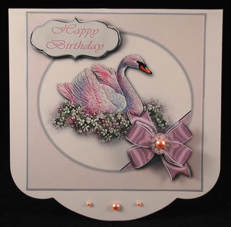 Pink Swan Topper by Yvonne Middleton