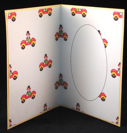 Birthday Clown in Car Insert by Yvonne Middleton