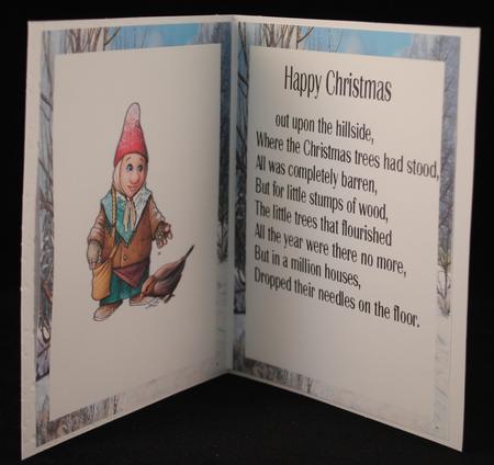 Feeding the Birds in the Snow A5 Insert with Verse by Yvonne Middleton