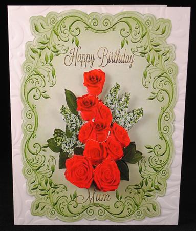 Beautiful Red Roses for Mum by Yvonne Middleton