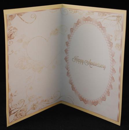 Vintage Heart & Roses Insert, with Lace & Pearls 4 by Yvonne Middleton
