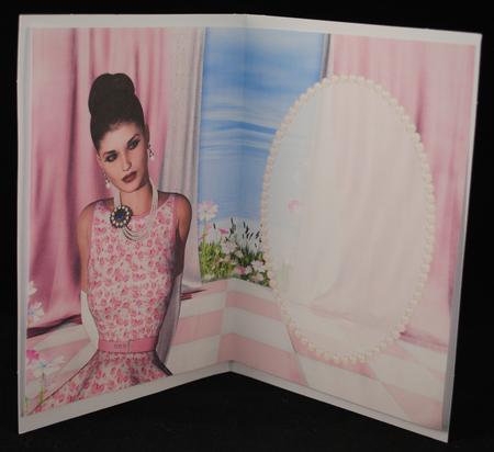 Beautiful Dressed in Pink Floral Insert by Yvonne Middleton