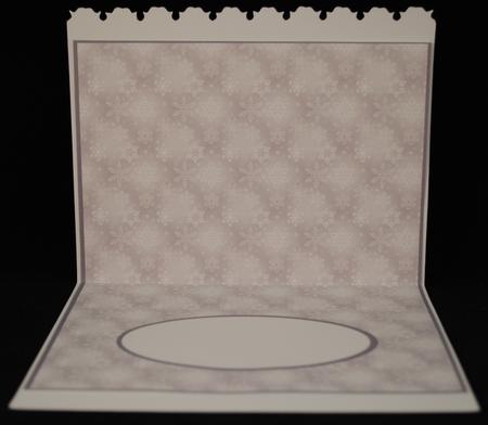 White Snowflakes on Grey Landscape Insert by Yvonne Middleton