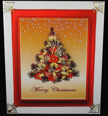 Red and Gold Christmas Tree by Yvonne Middleton