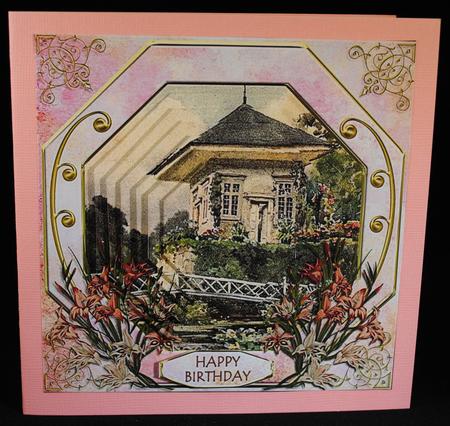 The Garden House 8x8 Card Front Minikit by Yvonne Middleton