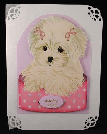 Lovely Over the Edge Pup  by Yvonne Middleton