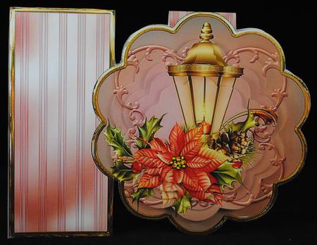 Lantern and Poinsettia Petal Card Mini Kit by Yvonne Middleton