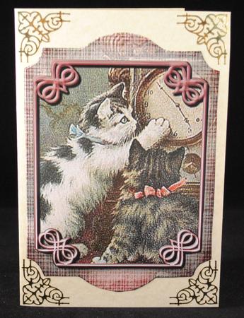 Kitten Time Frame Card Topper by Yvonne Middleton