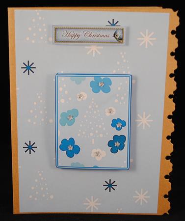 Blue Christmas Background 1 by Yvonne Middleton
