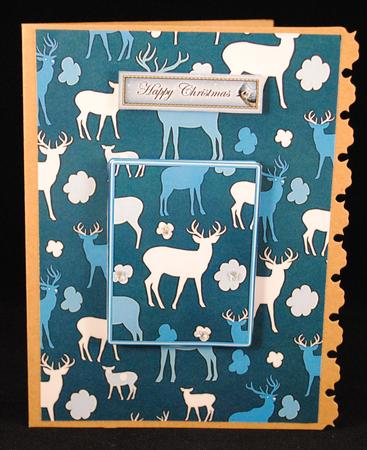 Blue Christmas Background 3 by Yvonne Middleton