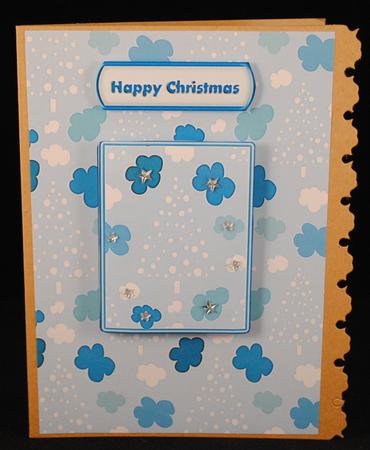 Blue Christmas Background 4 by Yvonne Middleton