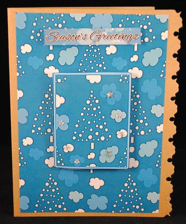 Blue Christmas Background 5 by Yvonne Middleton