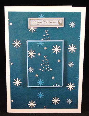 Blue Christmas Background 6 by Yvonne Middleton