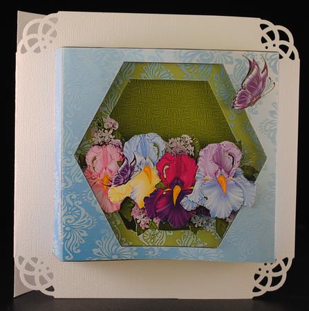 Iris Bouquet - Cardarama by Yvonne Middleton