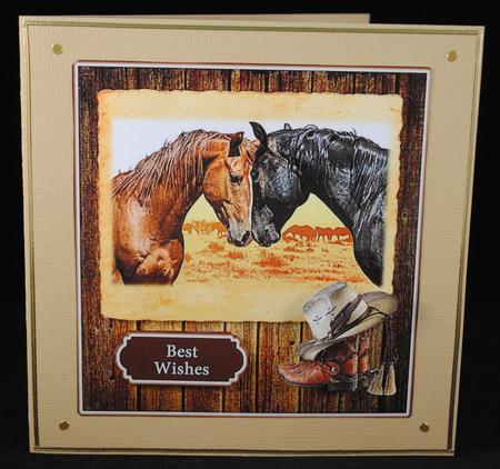 Western Horse Duo by Yvonne Middleton