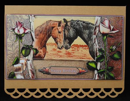 Beautifuly Horse Duo by Yvonne Middleton