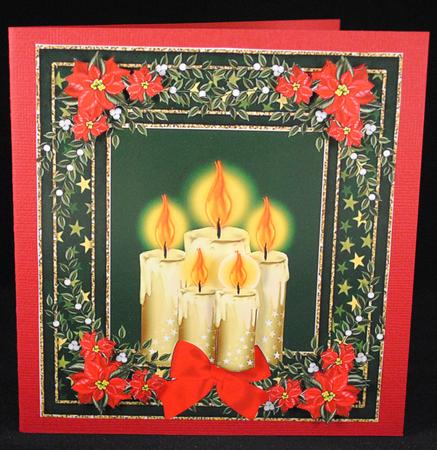 Beautiful White Candles 8x8 by Yvonne Middleton