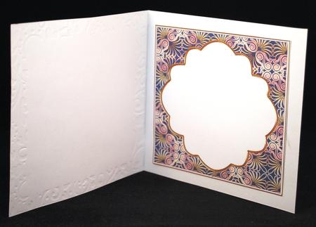 Dblue Metal Fleur 7in x 7in Square Insert Panel by Yvonne Middleton