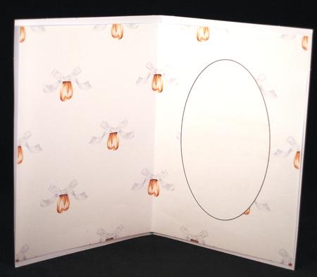 Wedding Rings in Damask Bow Insert by Yvonne Middleton