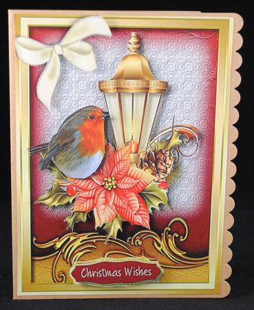 Beautiful Robin on the Lamp  by Yvonne Middleton