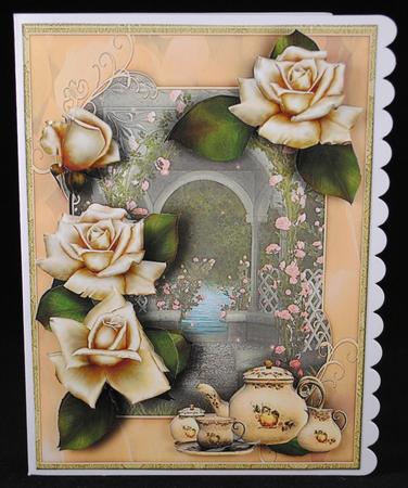 Tea Time Female Card for Any Occasion by Yvonne Middleton