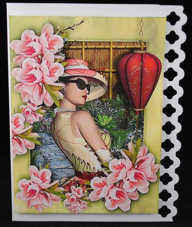 Summer Garden Female Card by Yvonne Middleton