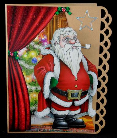 Father Christmas Over the Edge by Yvonne Middleton