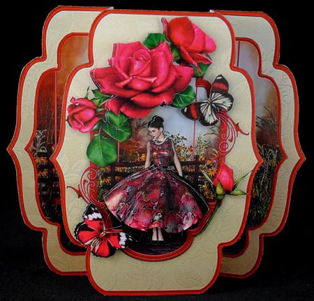 A Forest Rose Quick & Easy Pop-out Card Mini-kit by Yvonne Middleton