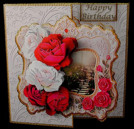 Roses Offset Frame Card Mini Kit by Yvonne Middleton