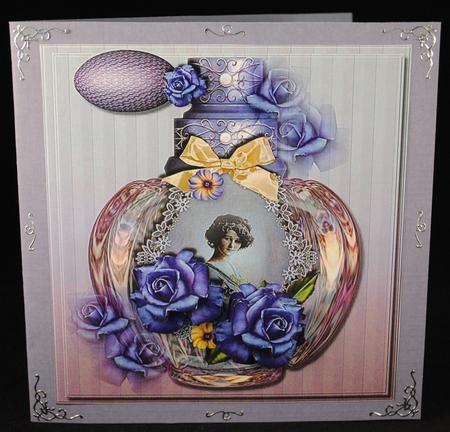 Vintage Perfume & Roses by Yvonne Middleton