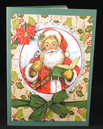 Vintage Santa Checking His List by Yvonne Middleton