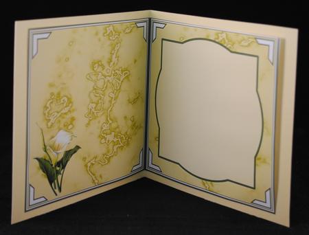 Calla Lily Sympathy Insert by Yvonne Middleton