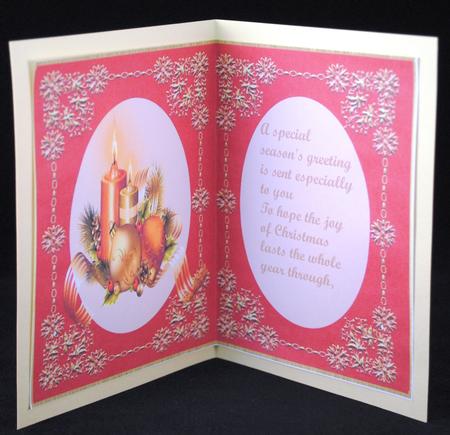 A5 Incert Christmas Gifts with Verse in Green  by Yvonne Middleton