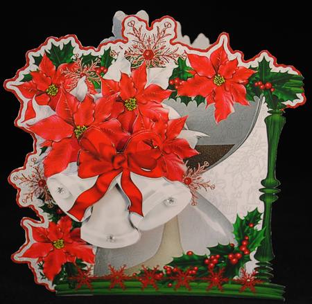 Hourglass Card with Christmas Bells Mini Kit by Yvonne Middleton
