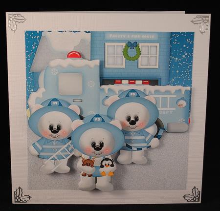 Fire Station Winter Bears by Yvonne Middleton