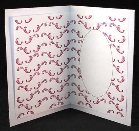 Burgundy Flourish Insert by Yvonne Middleton