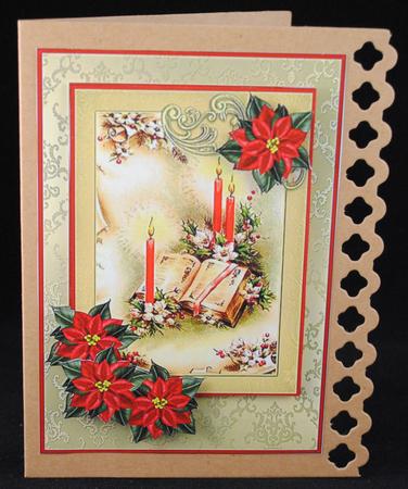 Christmas Candles & Bible by Yvonne Middleton
