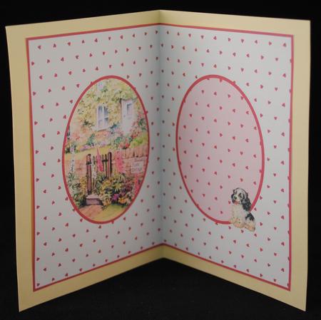 Rose Cottage & Puppy Insert by Yvonne Middleton