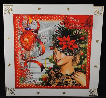 Retro Christmas Poinsettia Hat by Yvonne Middleton