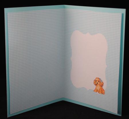 Cute Puppy Card Insert by Yvonne Middleton
