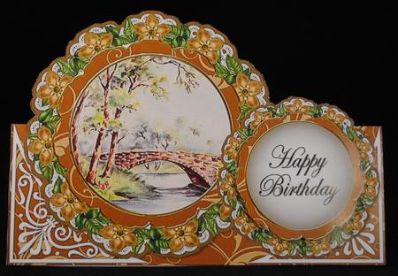 The Bridge Scene Double Doily Card Mini Kit by Yvonne Middleton