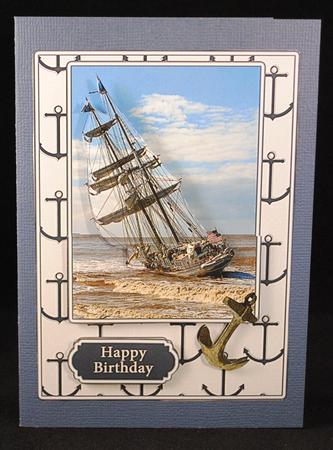 Grounded Tall Ship by Yvonne Middleton