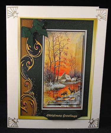 Beautifl Christmas Sunset on the River by Yvonne Middleton