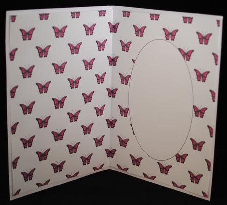 Butterflies Burgundy Insert by Yvonne Middleton