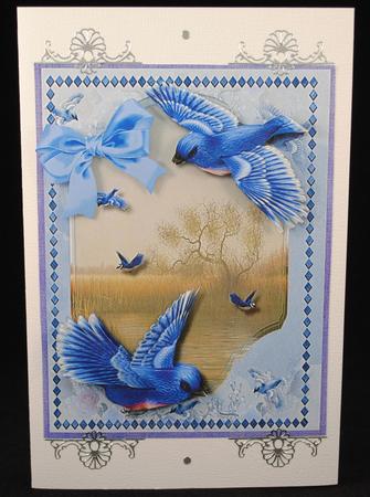Beautiful Bluebirds Over the River  by Yvonne Middleton
