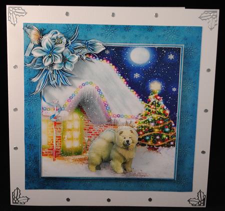 Christmas Chow Chow Winter Scene Mini Kit by Yvonne Middleton