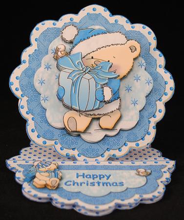 Carrying the Gifts Scalloped Easel Card Kit by Yvonne Middleton