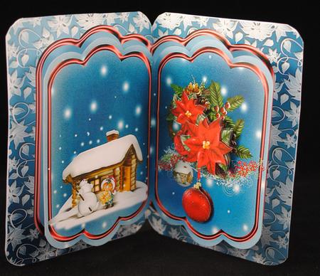 Snowy Christmas Pop-up Card Mini Kit by Yvonne Middleton